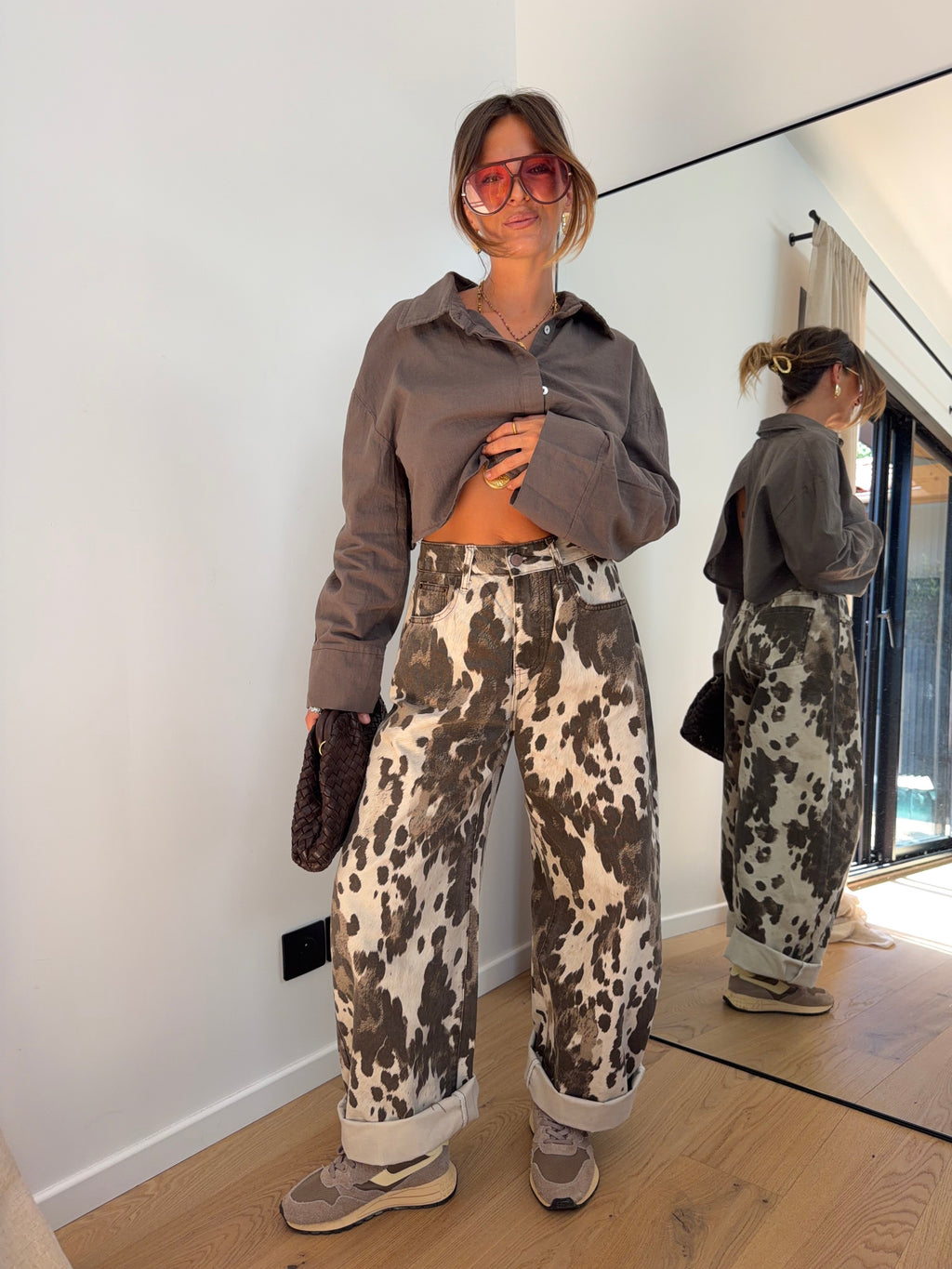 Jeans ballon léopard - Giulia