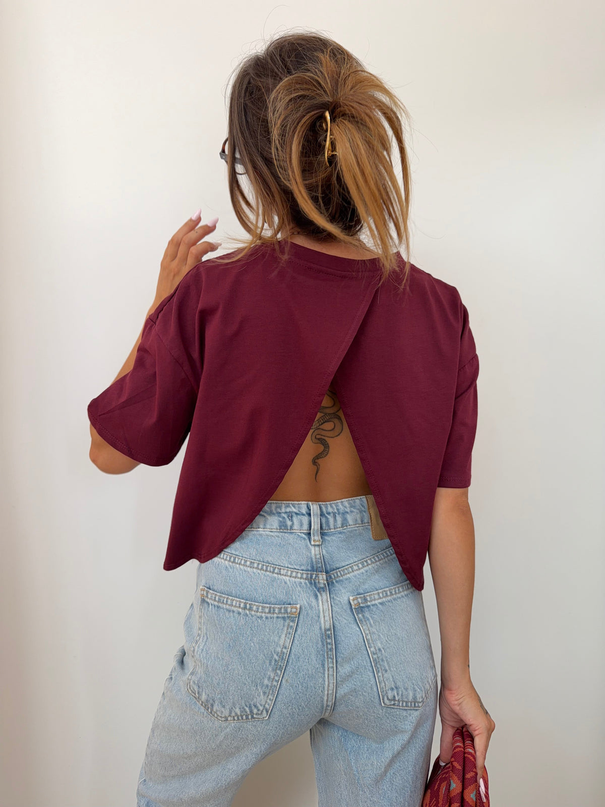 T-shirt Mia Lover's - bordeaux