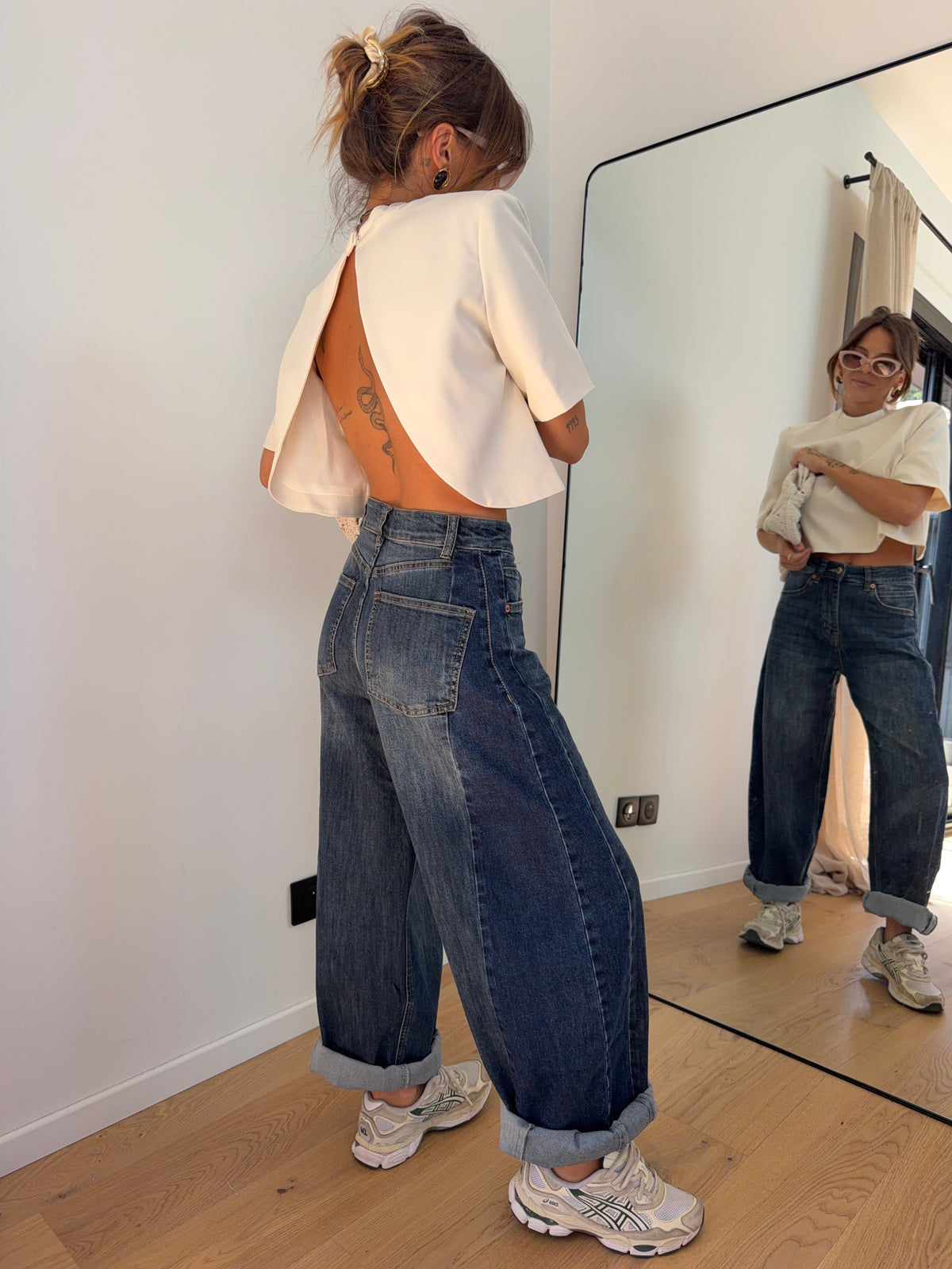 Jeans ballon 2 bleu